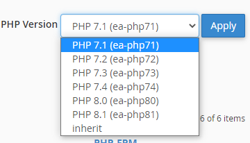 MultiPHPVersionSelection.png