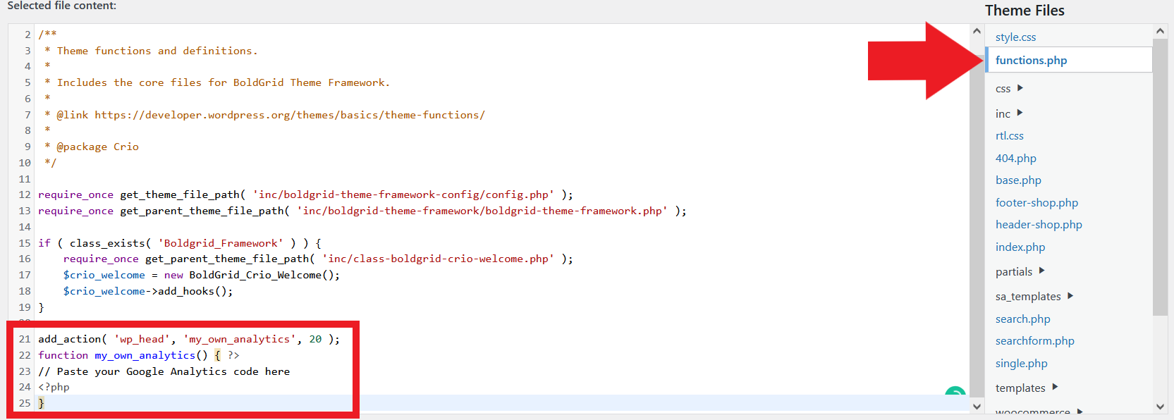 WordPressFunctions_phpGoogleAnalyticsCode.png